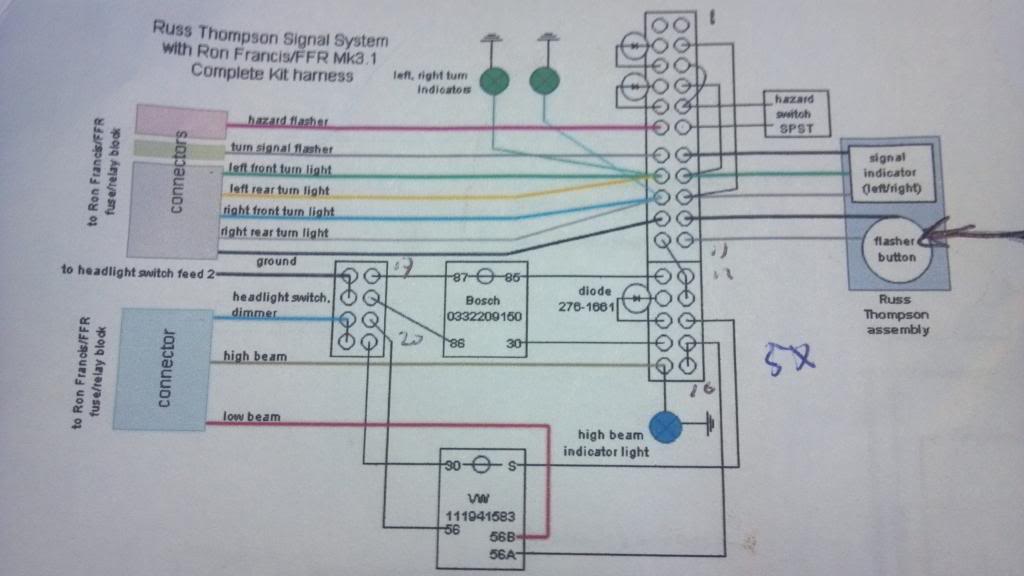 Ron Francis Ignition Switch Wiring Diagram from thefactoryfiveforum.com